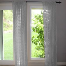 Floral Lace Sheer Curtain Window Panel 58" Wide Sheer Curtain price