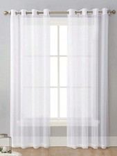 Sheer Solid Color Window Curtain Panel for Living Room Bedroom Light Filtering Sheer Curtain price