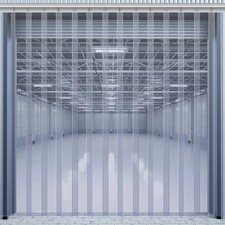 96 X 96 Inch PVC Strip Door Curtain Kit, Heavy Duty Waterproof Clear Door Curtai Sheer Curtain price