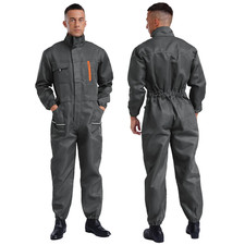Men Resistant Coveralls Work Uniforms for Factory Workshop Stand Collar Long Sle Men's Jumpsuit price