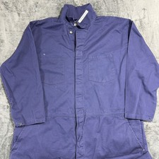 GCA Work Coveralls Mens 58-RG Navy Blue Cotton Twill Industrial Utility Suit Men's Jumpsuit price