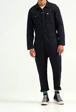 Size XXL, Lee Union-Alls Men's Black Workwear Coveralls Jumpsuit Long Sleeve Men's Jumpsuit price