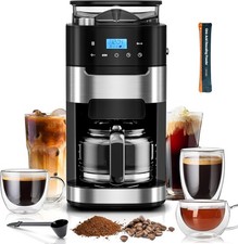 Drip Coffee Maker with Built-in Grinder, 10-Cup Grind and Brew Coffee Machine Built-in Coffee Machine price