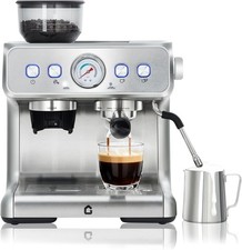 20 Bar Espresso Machine with Built in Grinder Milk Frother Latte Coffee Maker Built-in Coffee Machine price