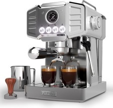 20-Bar Espresso Machine for Home Barista, Built-In Steam Wand for Latte & Built-in Coffee Machine price