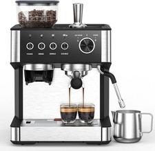 20 Bar Espresso Machine with Built-in Anti-Clog Coffee Grinder, Expresso Coffee Built-in Coffee Machine price