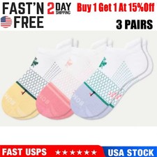 3 pairs/Set Bombas Women's Solid Honeycomb Ankle socks - Size Medium 8-10.5 NEW Women's Socks Set price
