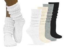 Jefferies Socks Womens Slouch Cotton Knit Scrunch Socks 3 Pair Pack Women's Socks Set price