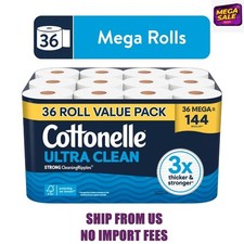 Cottonelle Ultra Clean Toilet Paper, Strong Toilet Tissue, 36 Mega Rolls Tissue price