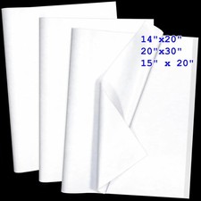 500 Sheets White Tissue Paper Bulk Multi-Size Acid-Free for Shipping Void Fill Tissue price