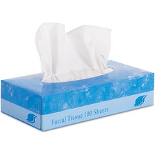 GEN Facial Tissue, 2-Ply, White, Flat Box, 100 Sheets/Box, 30 Boxes/Carton Tissue price