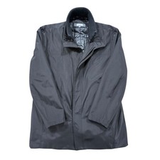Kenneth Cole Reaction Trench Coat Men's XL Long Black Insulated Lined Raincoat Men's Trench Coat price