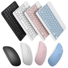 Wireless Bluetooth Keyboard and Mouse Set Rechargeable for iPad Laptop Mac PC US Keyboard - Mouse price