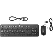 HP Slim USB Wired Keyboard Mouse Combo Full Size Business T4E63AT New Keyboard - Mouse price