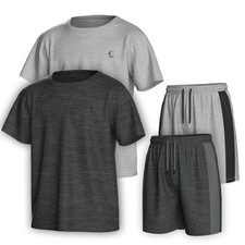 Essenclo Boys Clothing Set Tagless Athletic T-Shirt & Short Size 3-16 (4 Piece) Boys' Clothing Set price