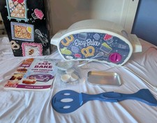 Easy-Bake Blue & White Ultimate Oven Bundle with Pan Set and Cookbook Electric Kitchen Appliances Dowry Sets price