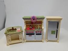 Fisher-Price Loving Family 2008 Premium Decor Kitchen Lot: Sink, Stove & Fridge Electric Kitchen Appliances Dowry Sets price