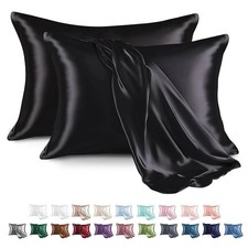 2 Pack Satin Silk  Pillowcases for Hair and Skin, Silky Soft & Luxurious Bedding Pillowcase price
