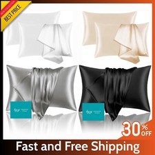 100% Mulberry Silk Pillowcase 25 Momme - Hair & Skin Friendly, Hidden Zipper Pillowcase price
