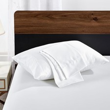 White Pillowcases Queen Size 2 Pack - Pillowcase Set - Envelope Closure - Soft Pillowcase price