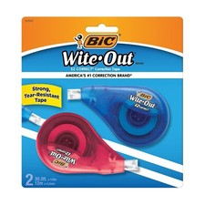 BIC Wite-Out Brand EZ Correct Correction Tape 39.3 Feet 2-Count Pack of white... Correction Tape price