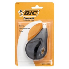 NEW! Bic Cover it White Out Correction Tape 39.3ft x 1/6in Multi Purpose Correction Tape price