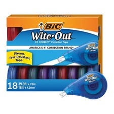 BIC Wite-Out Brand EZ Correct Correction Tape, 18-Count Pack Correction Tape price