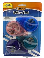Bic Wite-Out EZ Correct Correction Tape 39.3ft x 1/6" 4/Pack Correction Tape price