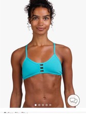 Jolyn Tomcat Bikini Top - Hawaii Blue - Size Small Modest Swimwear price