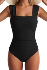 One Piece Swimsuit for Women Tummy Control Bathing Suits Full Coverage Wide Stra Modest Swimwear price
