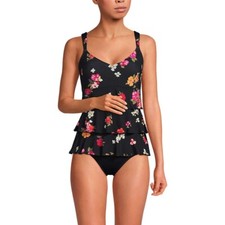 NWT Lands' End Womens Smoothing Fauxkini One Piece Swimsuit Size 2-18 LE198 Modest Swimwear price