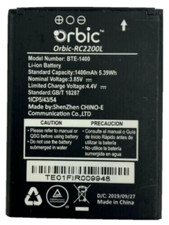 NEW Replacement Battery for Verizon Orbic Journey V RC2200L 1400mAh Mobile Phone Battery price