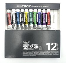 Holbein Artists Gouache Paint Set 10 Tubes Total 5ml G702 Gouache Paint price