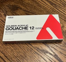 Holbein Acrylic Gouache Colors School Set Of 12 - D981 - New Gouache Paint price