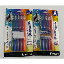 Pilot Erasable Ball FirXion Pens Fine .7mm Color Sticks 5 Pens Per Package 2 Pks Erasable Pen price