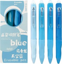 4 Pcs Cute Erasable Gel Pens Erasable Retractable Gel Pens 0.5mm Black Ink Pen Erasable Pen price