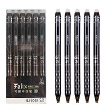 6 Pcs Erasable Gel Ink Retractable Pens - 0.5mm Fine Point, Black Ink, Smooth... Erasable Pen price
