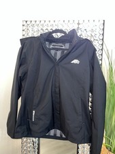 OTU Jacket Womens Lightweight Waterproof Hooded Rain Shell Black Large Outdoor Women's Raincoat price