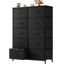 10 Fabric Drawer Dresser Storage Tall Chest Organizer Cabinet Unit Wood Top Baby Room Dresser price