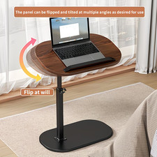 Walnut C-Shaped Sofa Side Table Adjustable Laptop Desk & Snack Tray for Bed/Couc Sofa Side Table price