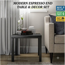 Parsons End Table Black Oak Modern Side Table for Living Room Bedroom Sofa Side Table price