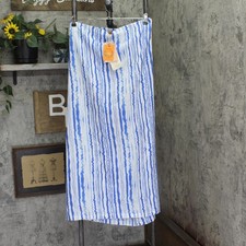 Coniglio Palm Beach Blend Adjustable Cover Up Pareo Wiggle Stripe Blue Pareо price