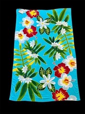 NWT Tiare Tahiti Pareo Sarong Hand Painted  + Wooden Tie Holder and Guide Pareо price
