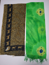 Lot of 2 Sarongs Beach wear Swimwear cover ups fringe Rima Pareos del Caribe Pareо price