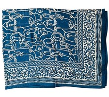 Indian Indigo Handblock Printed Cotton Pareo Beach Coverup Sarong for Women Pareо price