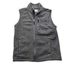 Streetwear Class Club Vest Boys 10/12 Grey Full Zip Fleece Embroidered Logo Boys' Vest price