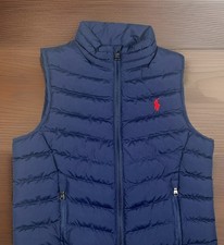 Polo Ralph Lauren Boys Navy Quilted Puffer Vest Size 5 Full Zip Pony Logo Boys' Vest price