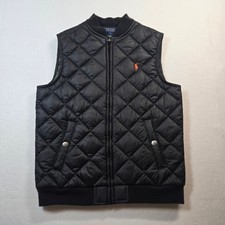 Boys Polo Ralph Lauren Quilted Vest Black Size 7 Boys' Vest price
