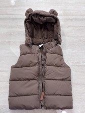 H&M Boys Puffer Vest Brown Size 6/7 month Boys' Vest price