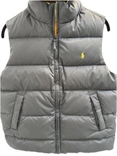 Ralph Lauren Polo Boys Reversible Black Yellow Down Puffer Vest S 8/10 Excellent Boys' Vest price